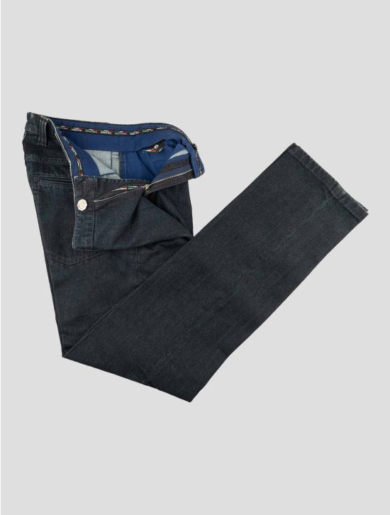 Stefano Ricci Dark Blue Cotton Modal Pc Pl Pu Jeans 2