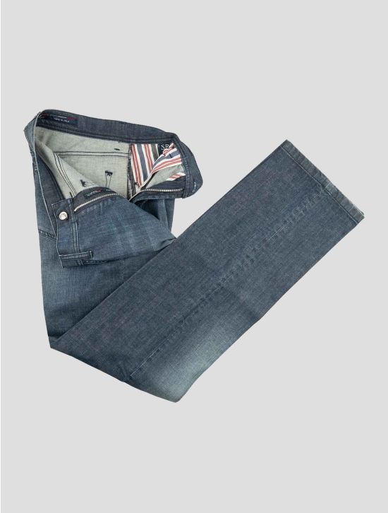 Stefano Ricci Blue Cotton Ea Jeans 2