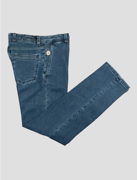 Stefano Ricci Blue Cotton Cashmere Pa Pu Jeans 1