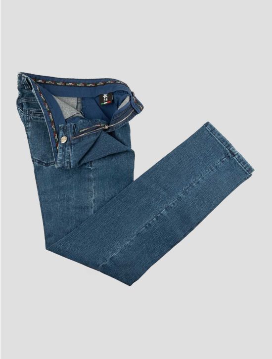 Stefano Ricci Blue Cotton Cashmere Pa Pu Jeans 2