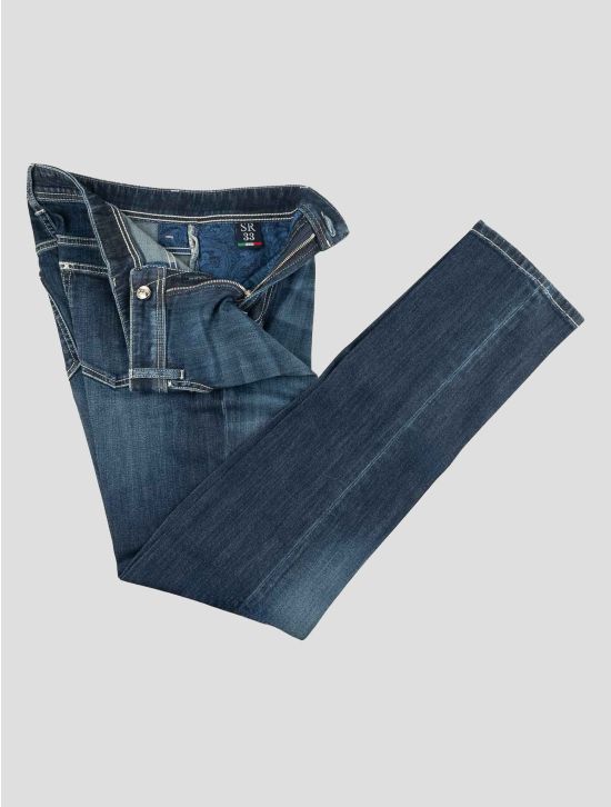 Stefano Ricci Blue Cotton Ea Jeans 2
