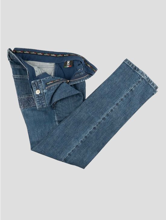 Stefano Ricci Blue Cotton Ea Jeans 2