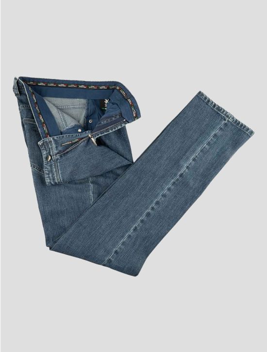 Stefano Ricci Blue Cotton Cashmere Ea Jeans 2