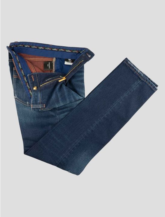 Stefano Ricci Blue Cotton Pu Jeans 2