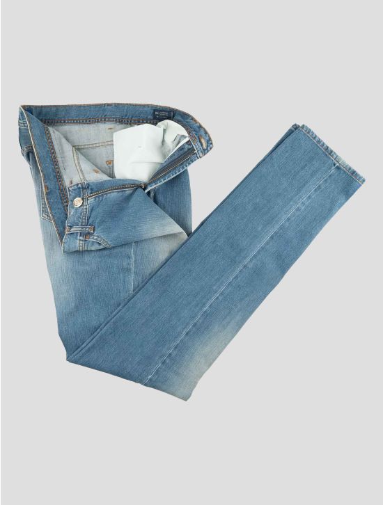 Stefano Ricci Light Blue Cotton Lycra Jeans 2