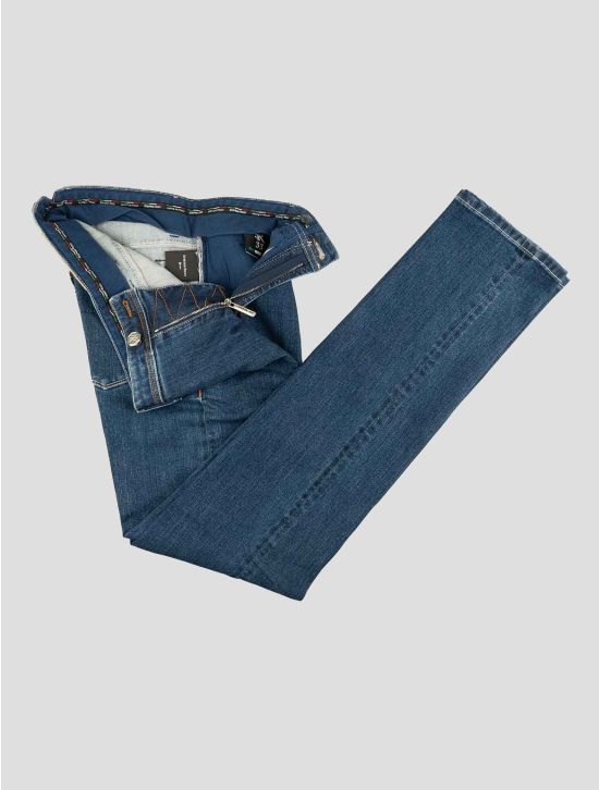 Stefano Ricci Blue Cotton Pl Pu Jeans 2