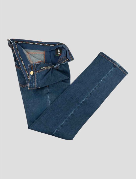 Stefano Ricci Blue Cotton Ea Jeans 2