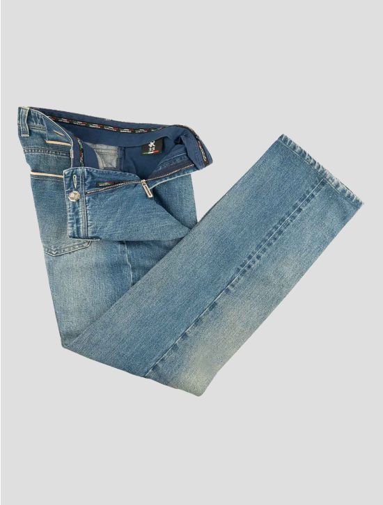 Stefano Ricci Blue Cotton Pu Jeans 2