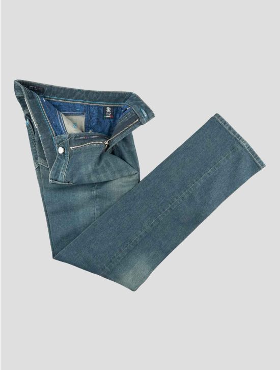 Stefano Ricci Blue Cotton Ea Jeans 2