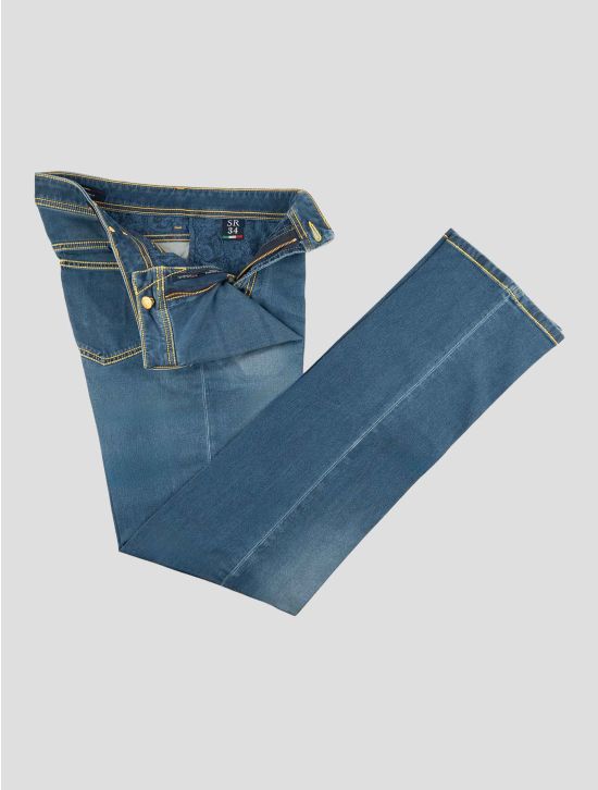Stefano Ricci Blue Cotton Ea Jeans 2