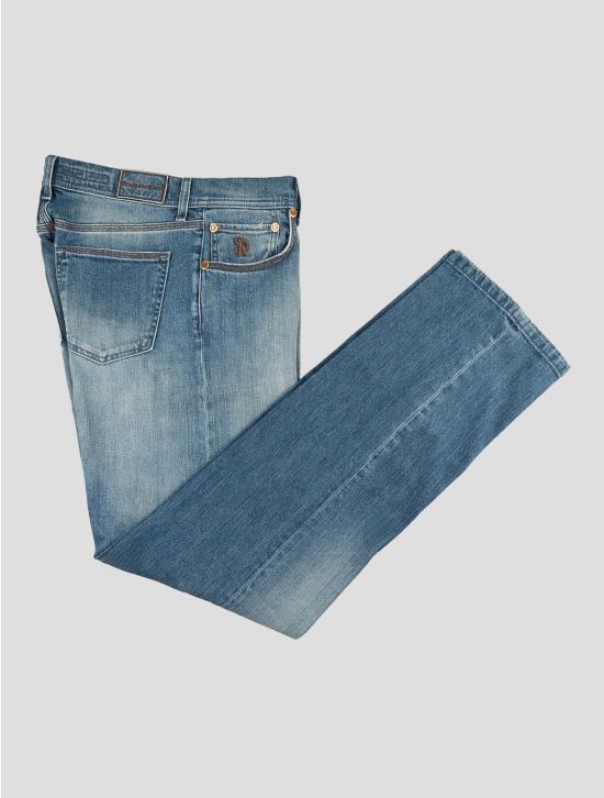 Stefano Ricci Blue Cotton Lycra Jeans 1