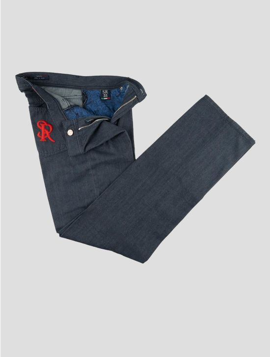 Stefano Ricci Blue Cotton Cashmere Jeans 2