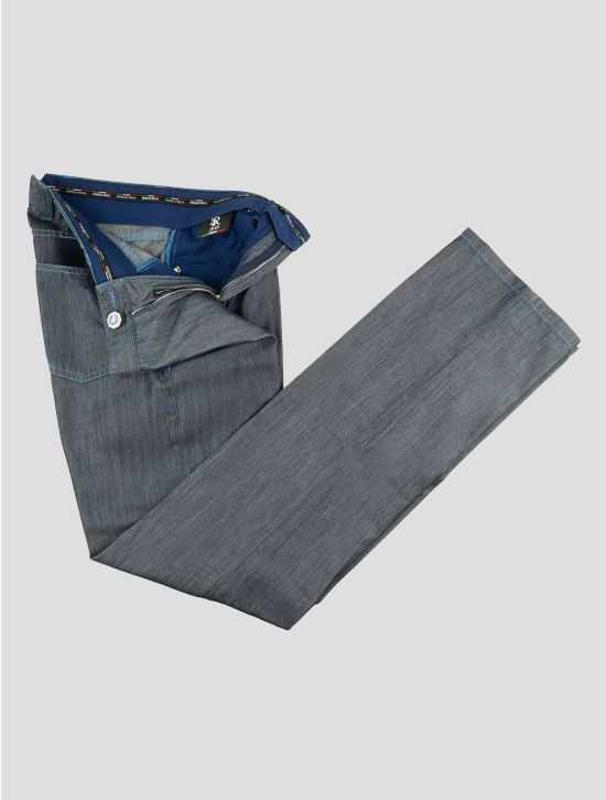 Stefano Ricci Blue Silk Cotton Jeans 2