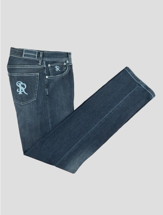 Stefano Ricci Blue Cotton Ea Jeans 1