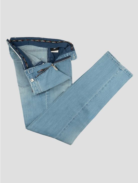 Stefano Ricci Light Blue Cotton Ea Jeans 2