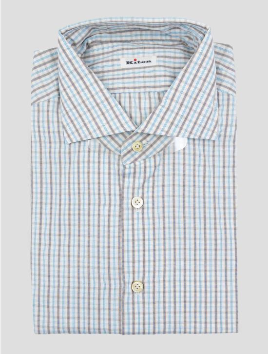 Kiton Multicolor Cotton Shirt 1