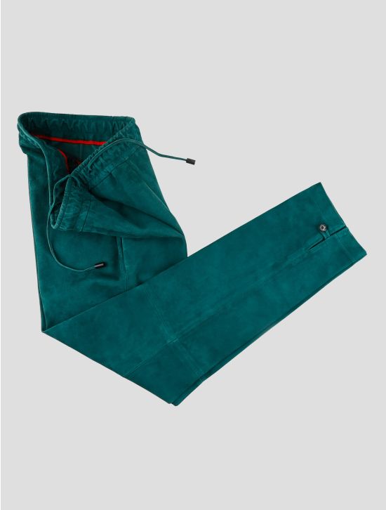 Isaia Brown Leather Lamb Pants 2