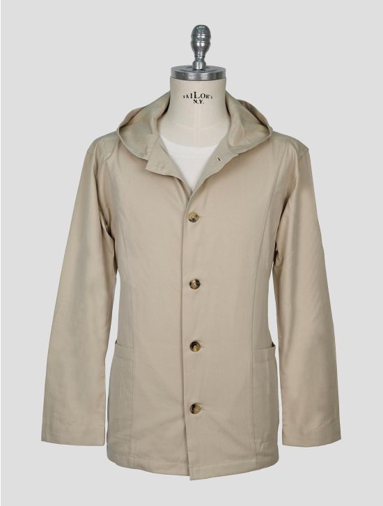 Kiton Beige Cotton Overshirt Luca 1