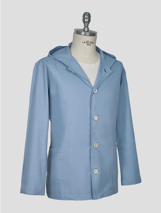 Kiton Light Blue Cotton Overshirt Luca 2