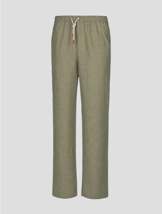 Kiton Brown Linen Pants 2