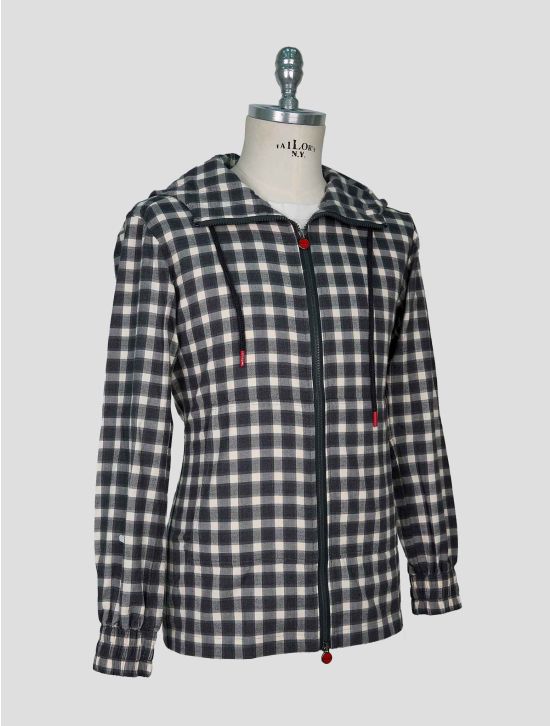Kiton White Gray Cotton Shirt Umbi 2