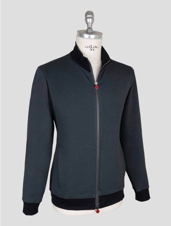 Kiton Gray Cotton Ea Coat B-ONE 2