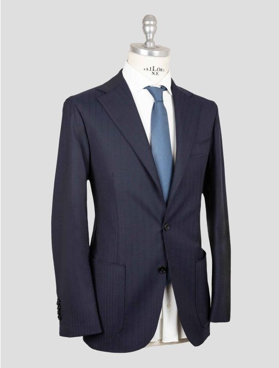 Sartorio Napoli Blue Virgin Wool Ea Suit 2