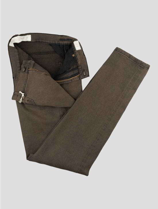 Marco Pescarolo Brown Cotton Ea Jeans 2
