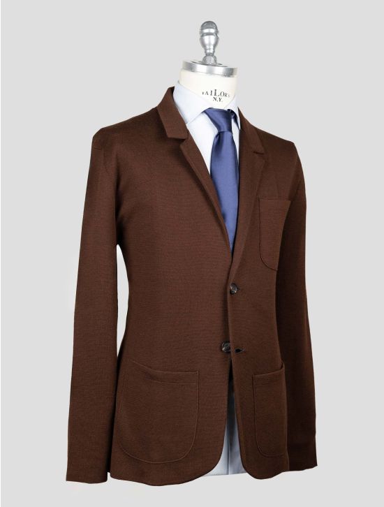 Isaia Brown Wool Silk Cashmere Blazer 2