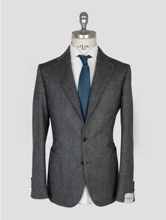 Luigi Borrelli Gray Virgin Wool  Silk Suit 1