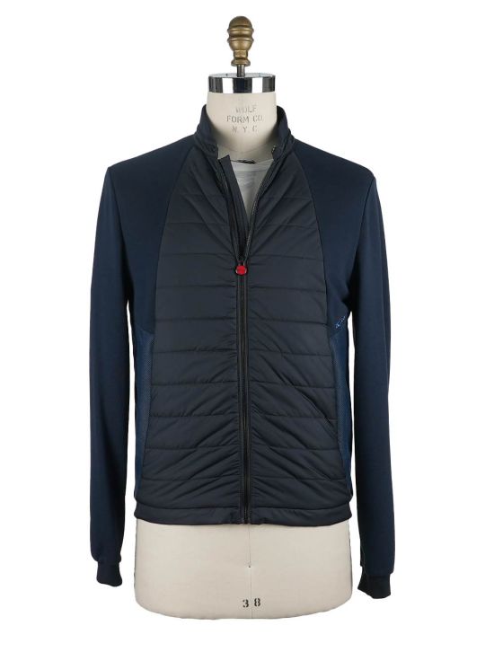 Kiton Blue Cotton Pl Coat 1