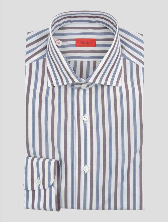Isaia Multicolor Cotton Shirt 1