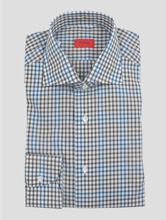 Isaia Multicolor Cotton Shirt 1