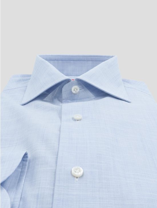 Isaia Light Blue Cotton Shirt 2