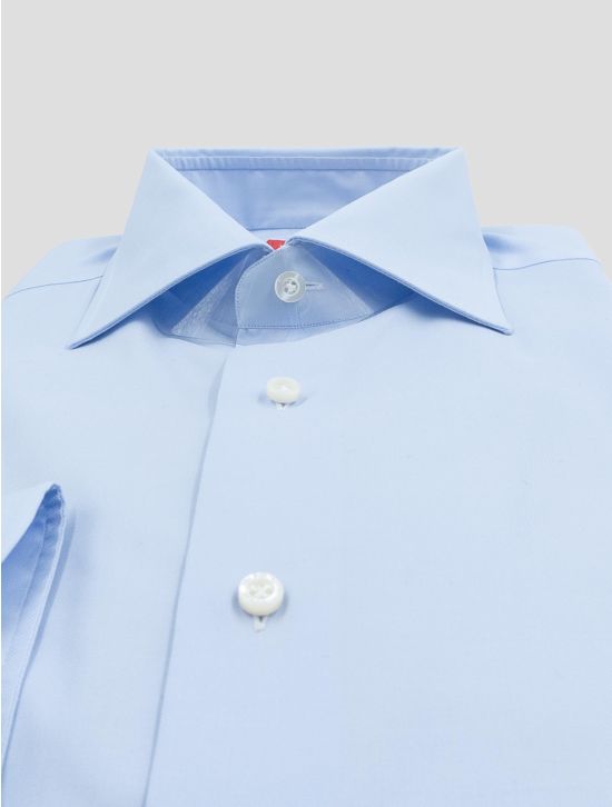 Isaia Light Blue Cotton Shirt 2