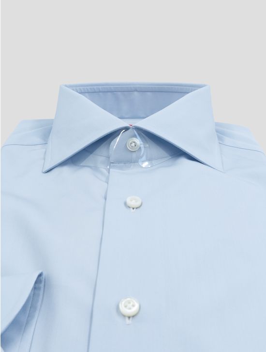 Isaia Light Blue Cotton Shirt 2