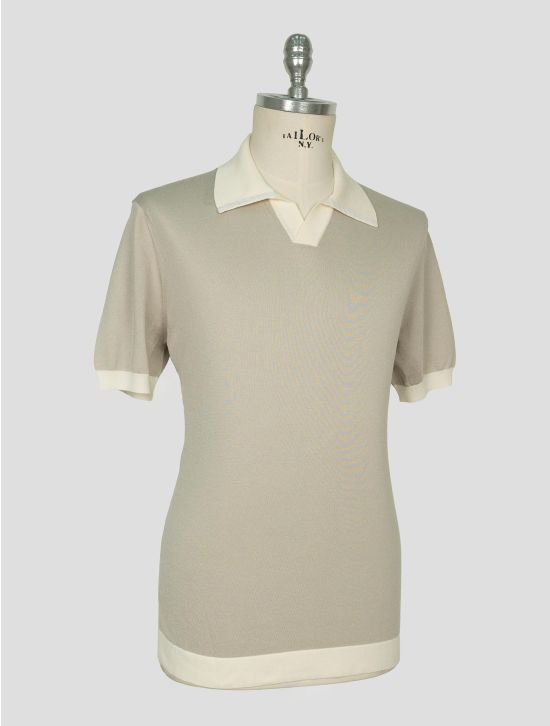 Stefano Ricci Gray White Silk Cotton Leather Crocodile Polo 2