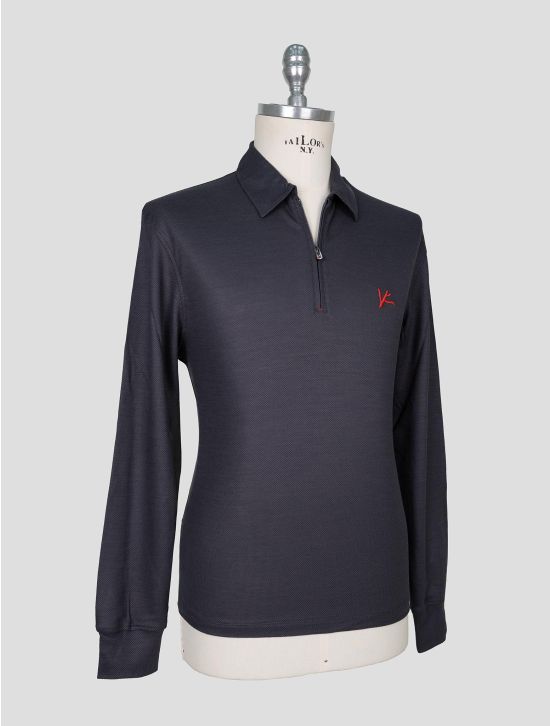 Isaia Dark Gray Wool Sweater Polo 2