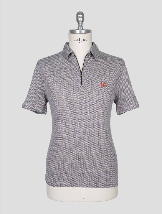 Isaia Multicolor Cotton Linen Polo 1