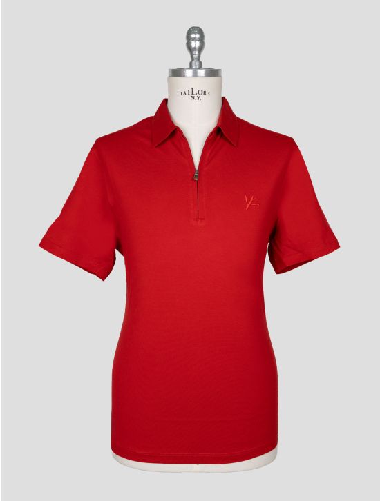 Isaia Red Cotton Polo 1