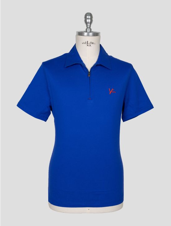 Isaia Blue Cotton Polo 1