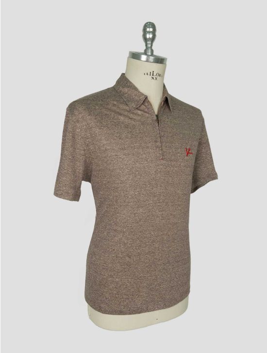 Isaia Brown Linen Polo 2