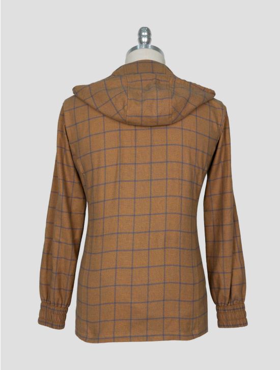 Kiton brown Blue Cotton Shirt Umbi 2