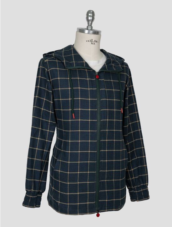 Kiton Green Brown Cotton Shirt Umbi 2