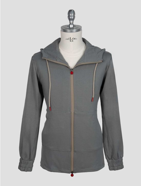 Kiton Gray Cotton Ea Shirt Umbi 1