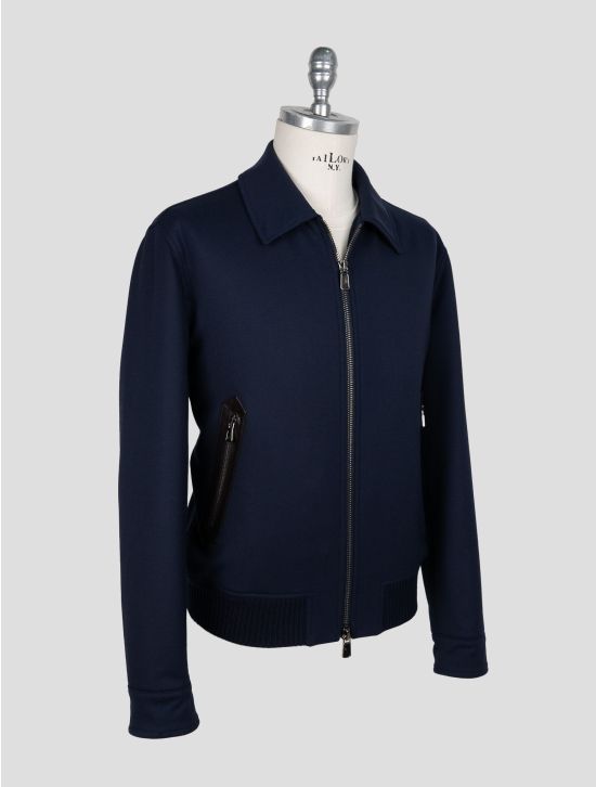 Kiton Blue Wool Ea Pa Coat 2