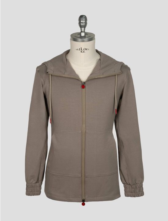 Kiton Taupe Cotton Ea Umbi Shirt 1