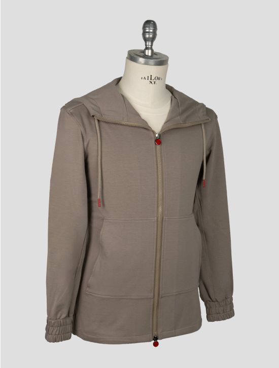 Kiton Taupe Cotton Ea Umbi Shirt 2