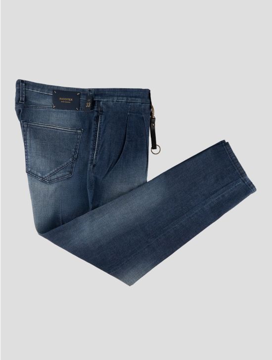 Incotex Blue Cotton Ea Pants Mod. Jeans 1