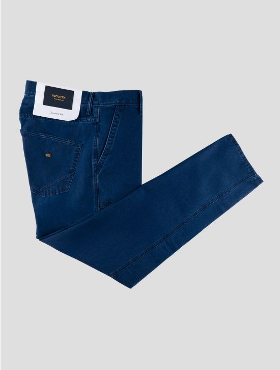 Incotex Blue Cotton Pants 1